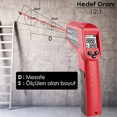 LYK DT8550AH Lazerli Dijital Termometre 550°C - 4