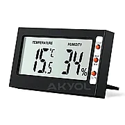 LYK STH Mini Temperature and Humidity Meter, 3 Pieces - 1