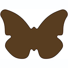 Martellato Chasil 4 Çikolata Şablonu, Kelebek, 30x40 mm - Martellato