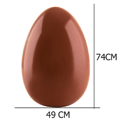Martellato SUT75X50 Paskalya Yumurtası Çikolata Kalıbı, Düz - 2