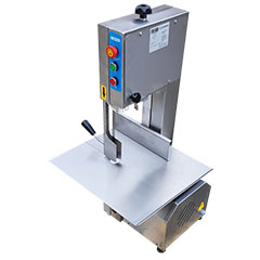 Mateka Meat-Bone Cutting Saw, Three-phase, Stainless Body, 380 V - Mateka