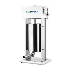 Mateka SCK 15M Sausage Salamanders Sausage Meatball and Cheese Filling Machine, Motorized, Vertical, 15 L - Mateka