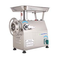 Mateka TK 22M Çıkma Kafalı Et Kıyma Makinesi, No.22, Monofaze, 220 V - Mateka