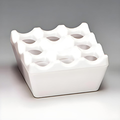 Zicco Melamin Küllük,9x9x4,5 cm, Beyaz - Zicco