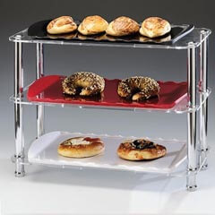 Zicco Melamın Tepsili Teşhir Standı, 3 Katlı, 26x49x39 cm, K 2055 - Zicco