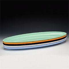 Zicco Melamin Teşhir Tabağı, Oval, 65x20x4 cm - 1