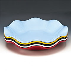 Zicco Melamin Teşhir Tabağı, Papatya Model, 45x7 cm - 1
