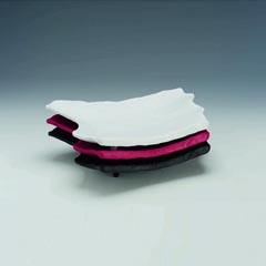 Zicco Melamin Teşhir Tabağı, Taş Model, 23,5x36,5x7 cm - 1
