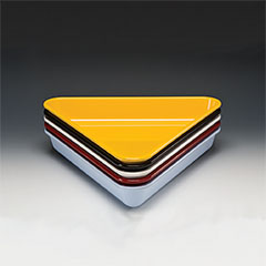 Zicco Melamin Teşhir Tabağı, Üçgen, 40x6 cm - 1