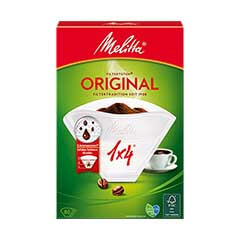 Melitta 1x4 Original Filtre Kahve Kağıdı, 80 Adet, Beyaz - 1