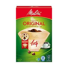 Melitta 1x4 Original Filtre Kahve Kağıdı, 80 Adet, Kahverengi - Thumbnail