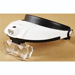 MG81001-G Led Lighted Glasses Head Magnifier - 2