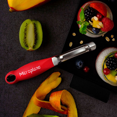 Microplane Toothed Peeler, Red - 2