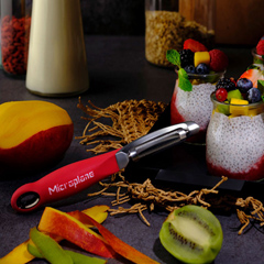 Microplane Toothed Peeler, Red - 4
