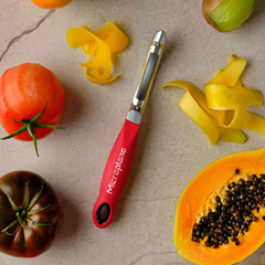 Microplane Toothed Peeler, Red - 5