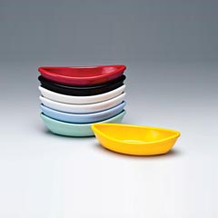 Zicco Mini Melamin Kayık Tabak, 7x15x3,5 cm, Beyaz - Zicco