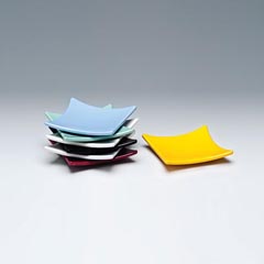 Zicco Mini Melamin Teşhir Tabağı, Dörtgen, 8 cm - Zicco