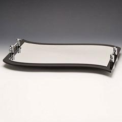 Zicco Mirrored Display Stand, S Model, with Handles, 60X40 cm - Zicco