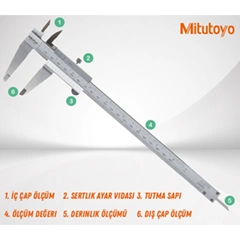 Mitutoyo 530-114 Mekanik Kumpas, 0-200 mm - 3