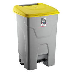 Bora Plastik Pedallı Çöp Kovası, 80 Lt, BO992 - Thumbnail