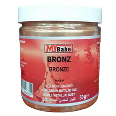 My Bake Bronz Metalik Toz Gıda Boyası, 50 gr - My Bake