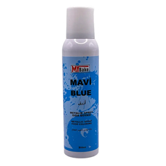 My Bake Metalik Sprey Gıda Boyası, Mavi, 250 ml - My Bake