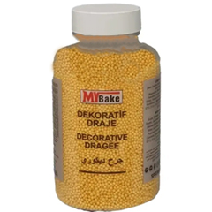 My Bake Sarı Boncuk Şeker, 200 gr, 0 mm - My Bake