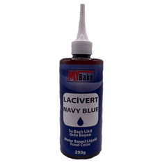 My Bake Su Bazlı Likit Gıda Boyası, Lacivert, 250 ml - My Bake