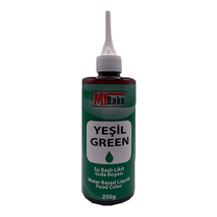 My Bake Su Bazlı Likit Gıda Boyası, Yeşil, 250 ml - My Bake