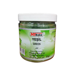 My Bake Yeşil Metalik Toz Gıda Boyası, 50 gr - My Bake