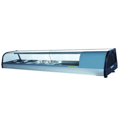 NDustrıo SCR-140 Bombe Camlı Teşhir Ünitesi, 6 GN 1/3, 139,5x40x25 cm - NDustrıo