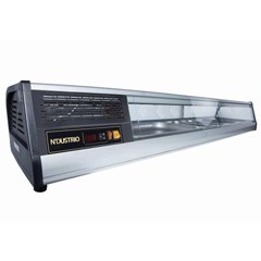 NDustrıo SCR-180 Bombe Camlı Teşhir Ünitesi, 8 GN 1/3, 175x40x25 cm - 2