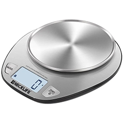 Necklife EK 4352H Liquid and Solid Weight Measuring Kitchen Scale, 5 kg, 1 g Precision - Necklife
