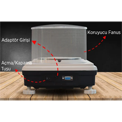 Necklife FLY 3000 Precision Weighing Scale, 3 kg, 0.01 g Accuracy - 2