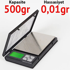 Notebook Cover Pocket Scale 0.01gr / 500gr - 1