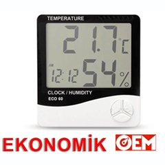 OEM ECO 60 Ekonomik Fiyatlı Sıcaklık ve Nem Ölçer - 1