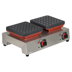 Omake PFR01 E21 Top Poffertjes Manuel Çiftli Waffle Makinesi, Elektrikli, 30 mm - Omake