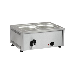 Omake SUB02 E21 Bain Marie 2 Compartment, With Drain, Electric - Omake
