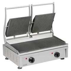 Omake TST01 E11 Double Lid Panini Grill, 16 Slice, Electric - Omake