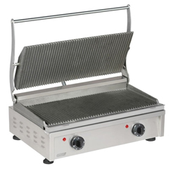 Omake TST01 E11 Grooved Panini Grill, 20 Slices, Electric - Omake