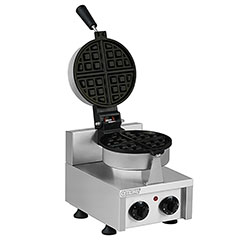 Omake WFL11 E12 Manual Timer Single Waffle Maker, Round Model, Mold Diameter 18 Cm, Electric - Omake