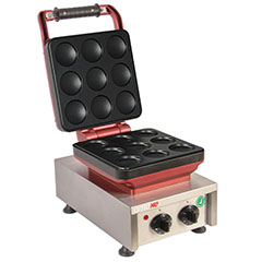 Omake WFL21 E12 Manuel Zamanlayıcılı Balls Tekli Waffle Makinesi, Kalıp Çapı 6,4 Cm, Elektrikli - Omake