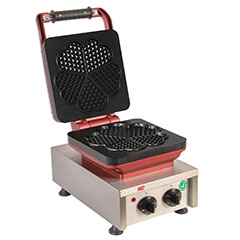 Omake WFL21 E12 Manuel Zamanlayıcılı Tekli Waffle Makinesi, Çiçek Model, Kalıp Çapı 22 Cm, Elektrikli - Omake