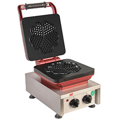 Omake WFL21 E12 Manuel Zamanlayıcılı Tekli Waffle Makinesi, Çiçek Model, Kalıp Çapı 19 Cm, Elektrikli - Omake