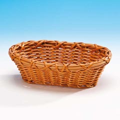 Zicco Oval Bread Basket, Plastic, 18x23x7 cm, Dark Color - Zicco