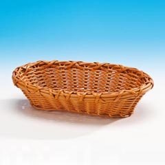 Zicco Oval Bread Basket, Plastic, 20x28x7 cm, Dark Color - Zicco