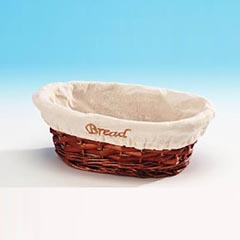 Zicco Oval Ekmek Sepeti, Bezli, 24x17x7 cm - Zicco