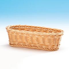 Zicco Oval Ekmek Sepeti, Plastik, 23x10x6,5 cm, Açık Renk - Zicco