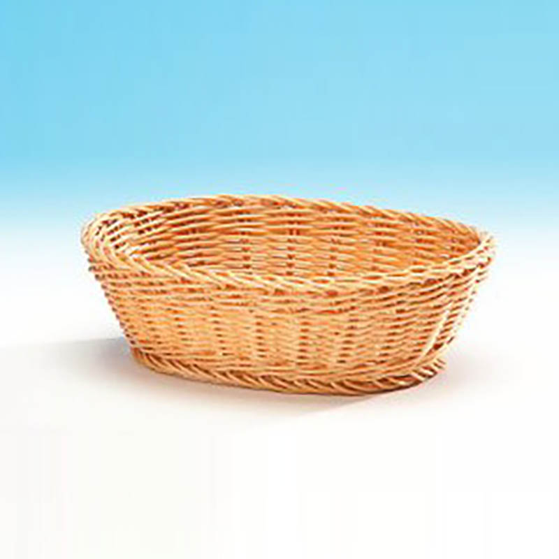 Zicco Oval Ekmek Sepeti, Plastik, 25x19x8 cm, Açık Renk