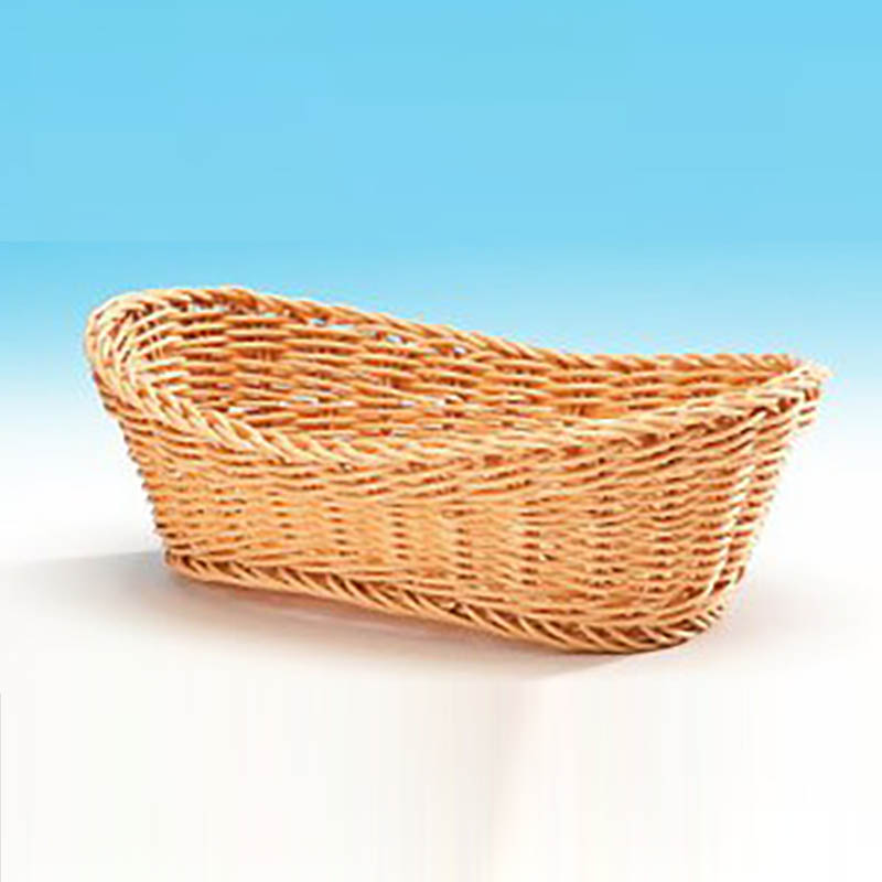 Zicco Oval Ekmek Sepeti, Plastik, 29x20x10,5 cm, Açık Renk